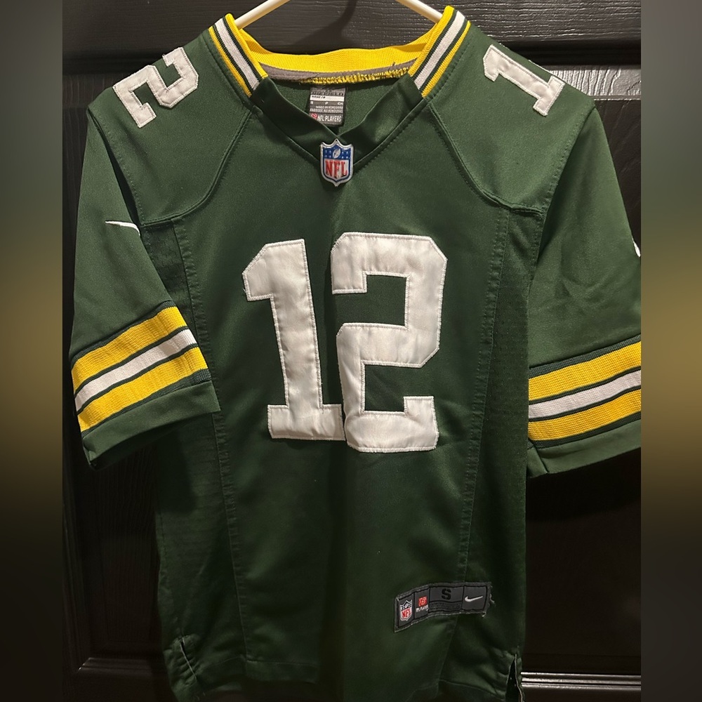 Green Bay Packers jersey youth S, Nike On Field Rodgers jersey
